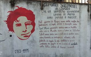 Wandmalereien im „Banditennest“ Orgosolo auf Sardinien.