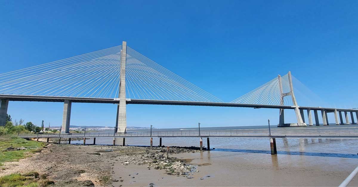 Dritter Tag der Portugal ERFAHREN 2023 17 km lange Ponte Vasco da Gama